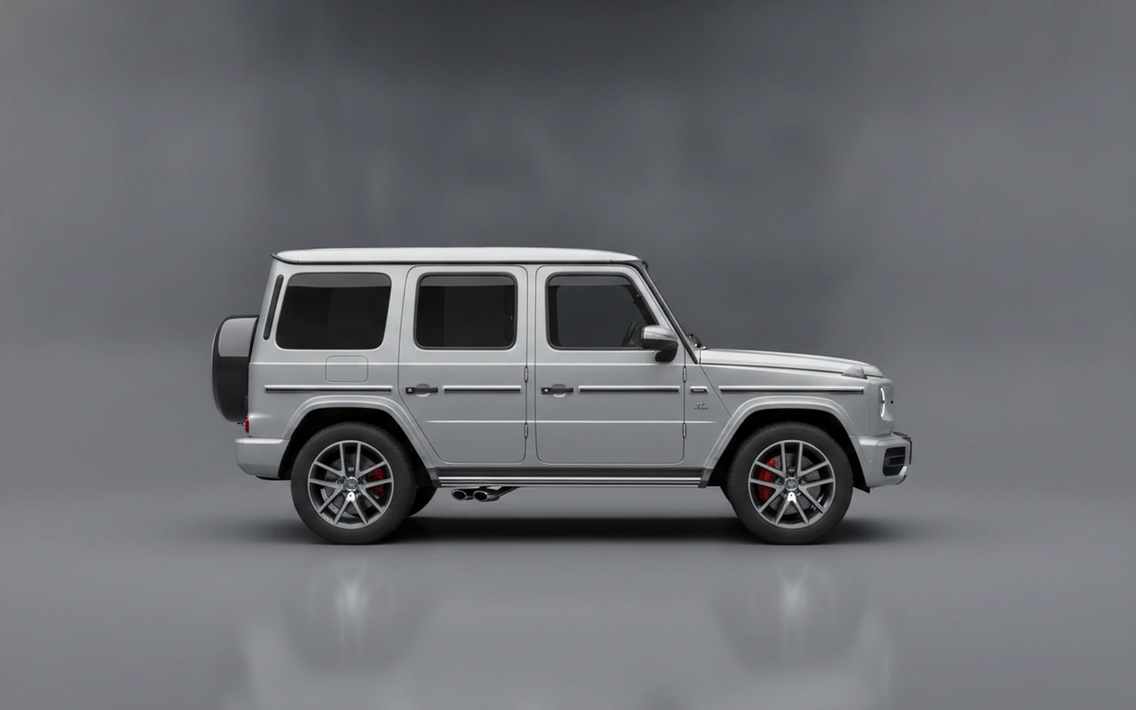 Mercedes-Benz G 550 Silver 2022 — exterior rear view