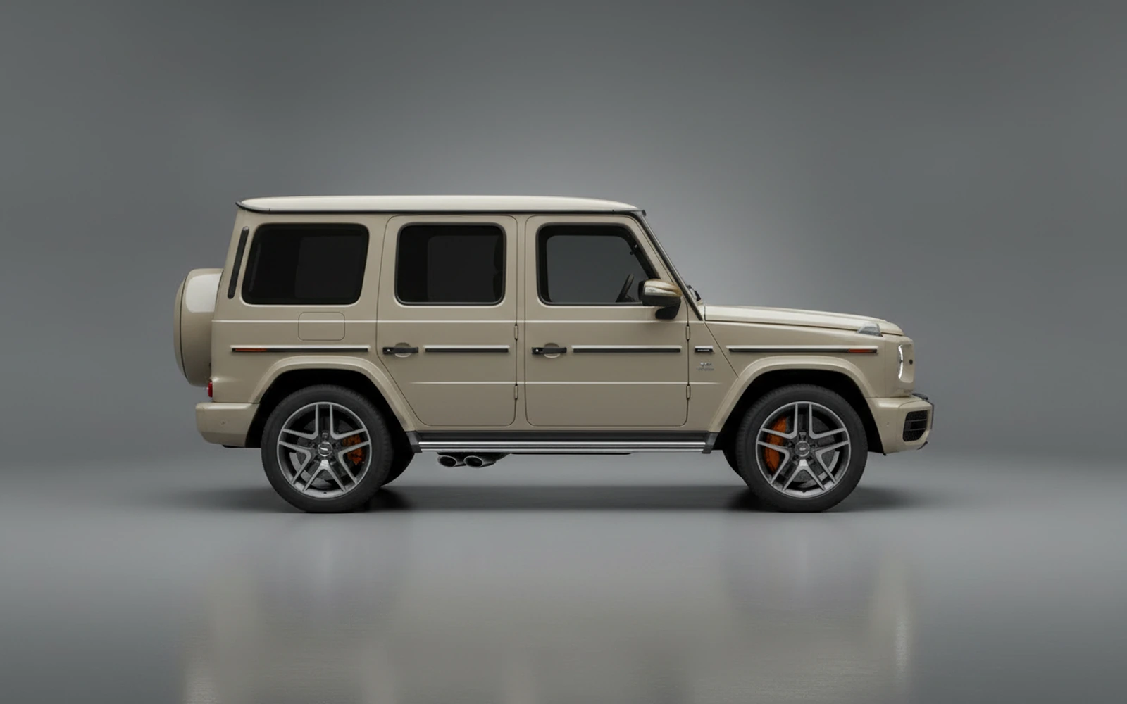 Mercedes-Benz G63 AMG Beige 2022 — exterior rear view