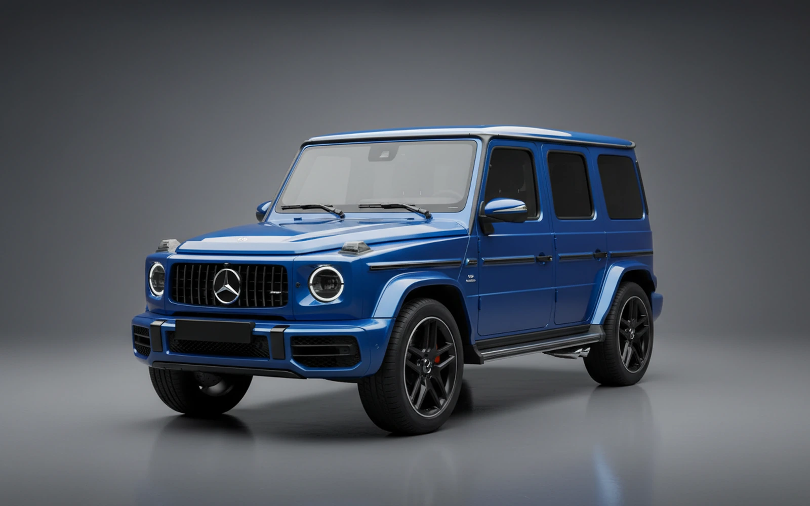 Mercedes-Benz G63 AMG Azul 2024 for rent in Miami — exterior front view