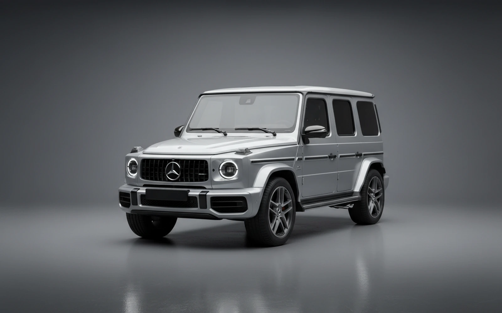 Mercedes-Benz G63 AMG Silver 2025 for rent in Miami — exterior front view