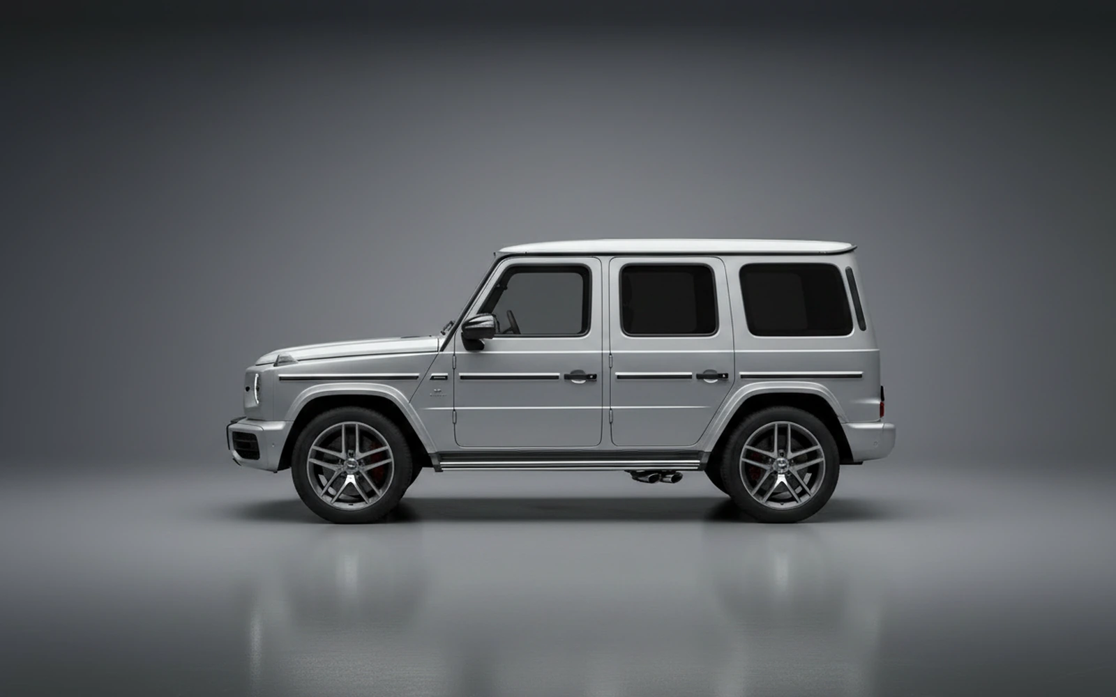 Mercedes-Benz G63 AMG Silver 2025 — exterior rear view