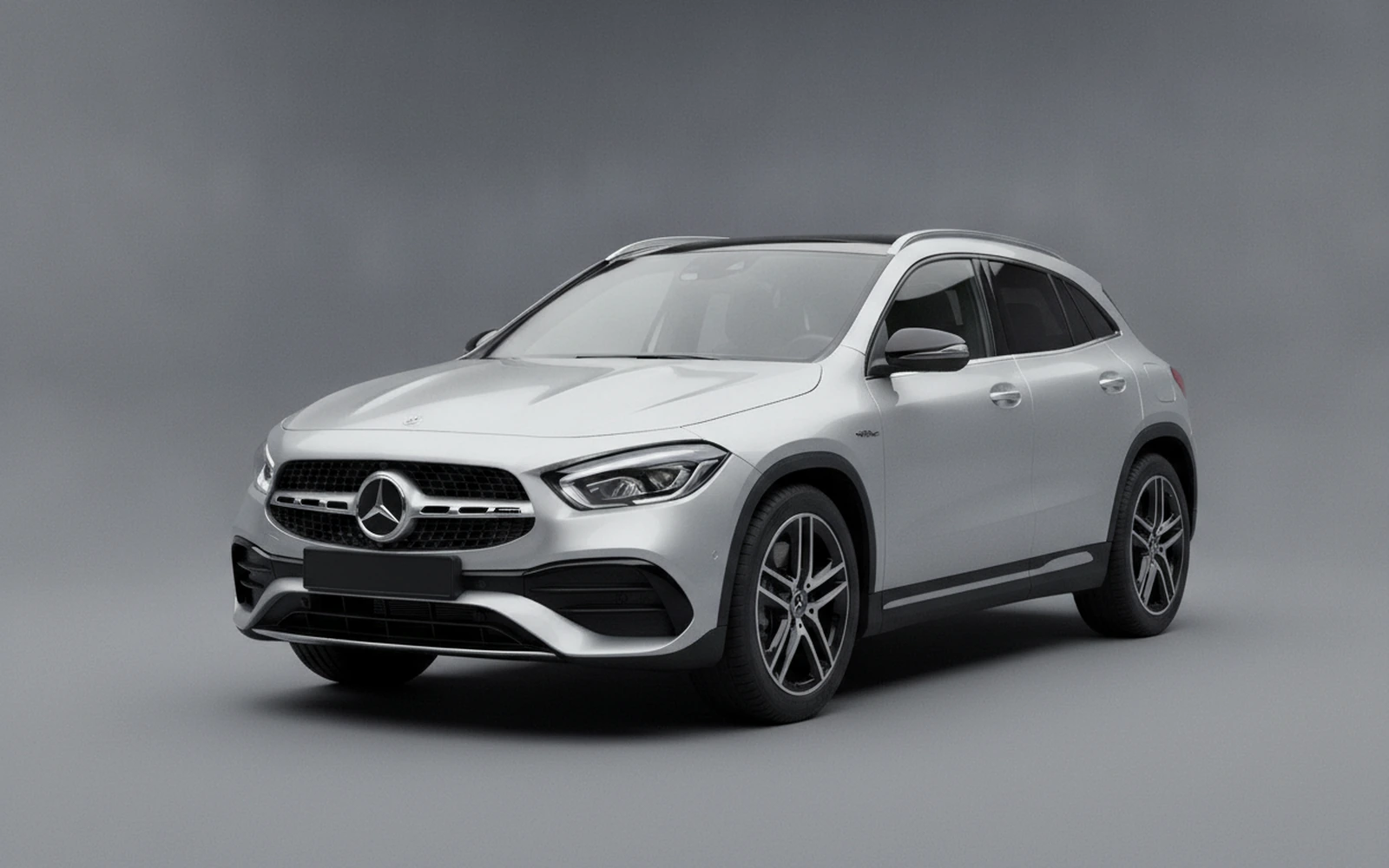 Mercedes-Benz GLA35 AMG Silver 2025 for rent in Miami — exterior front view