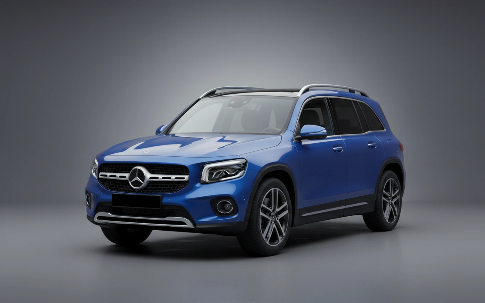 Mercedes-Benz Glb Blue 2025 for rent in Miami — exterior front view