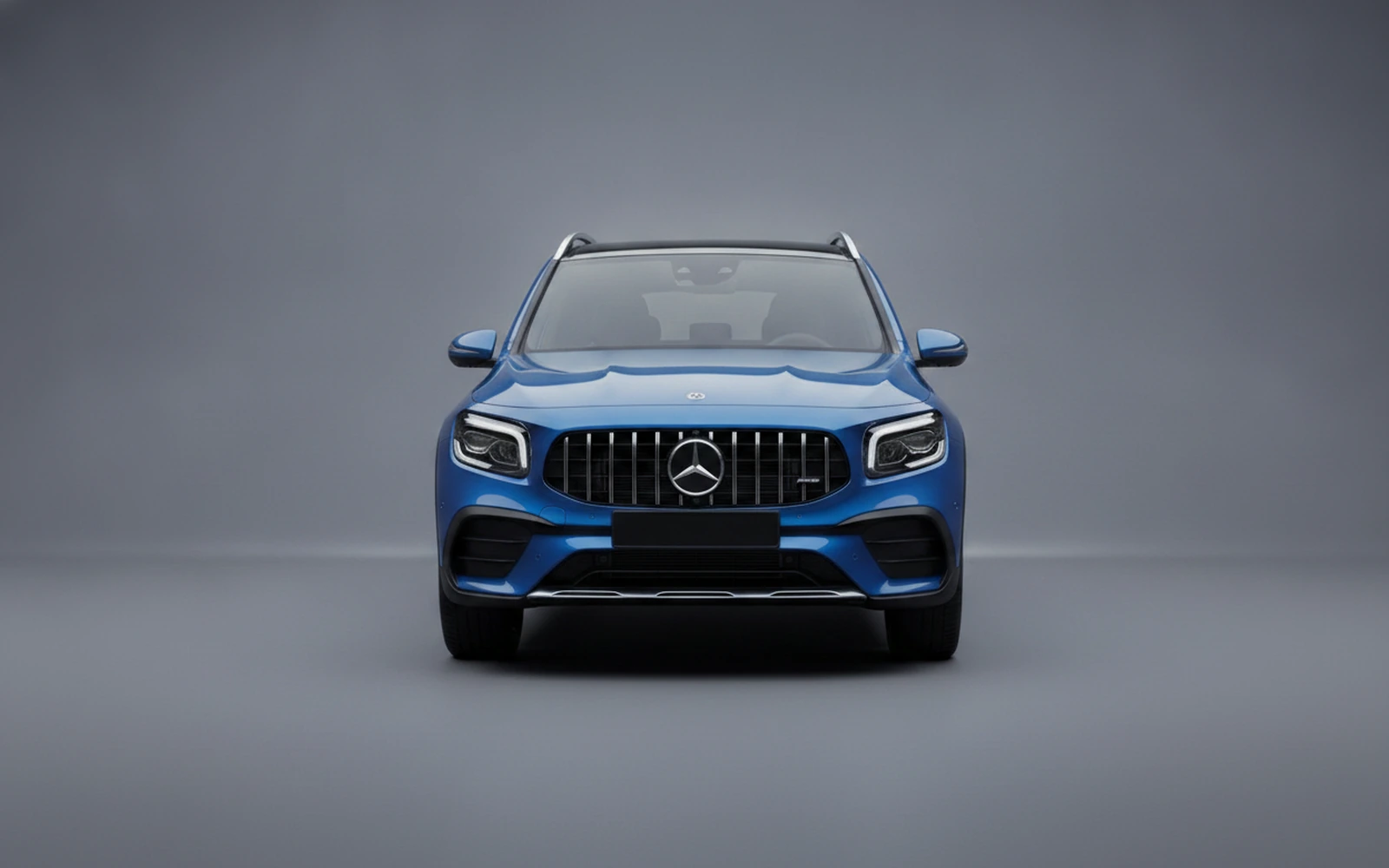 Mercedes-Benz GLB35 AMG Azul 2022 — exterior side view