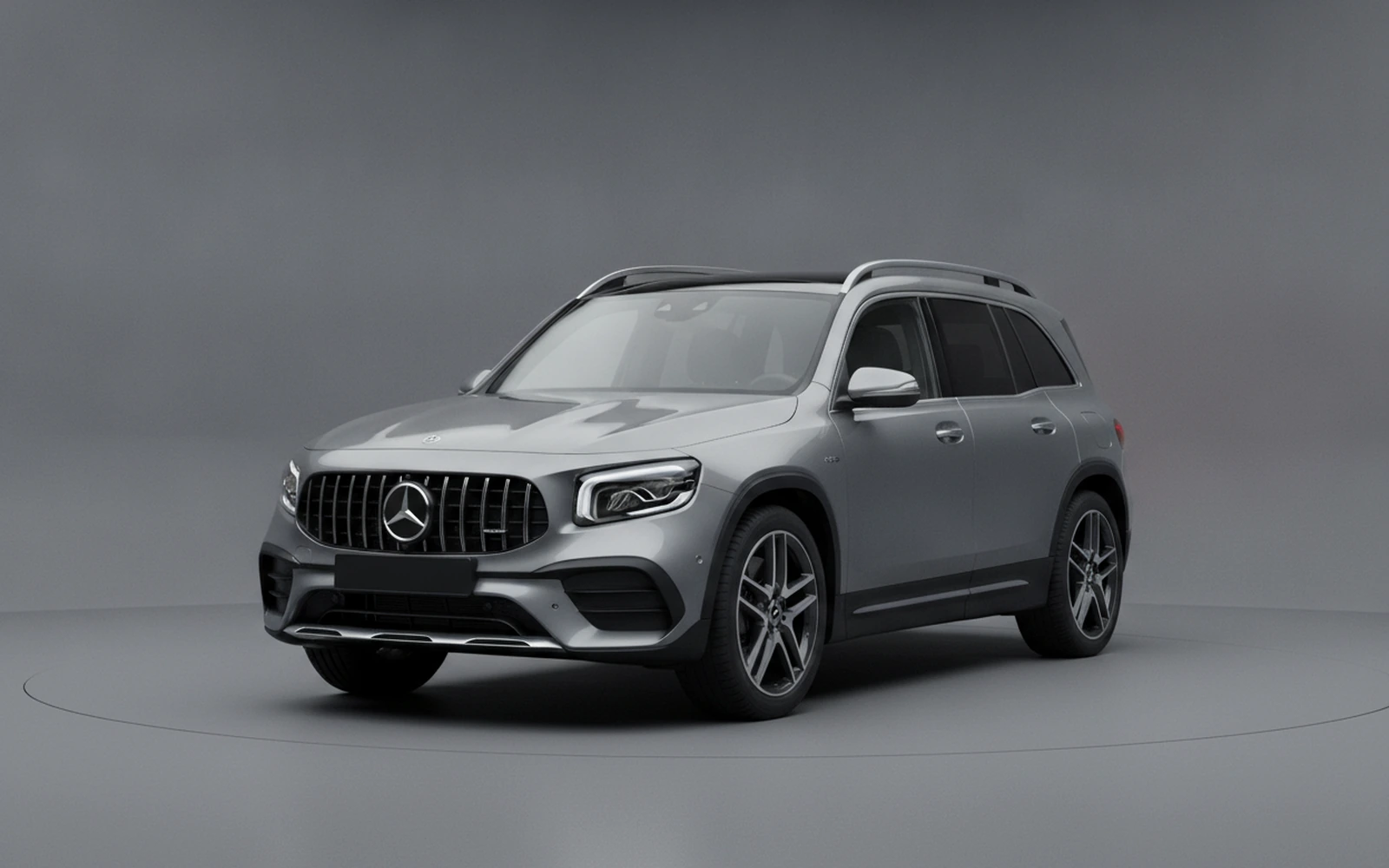 Mercedes-Benz GLB35 AMG Gris 2022 for rent in Miami — exterior front view