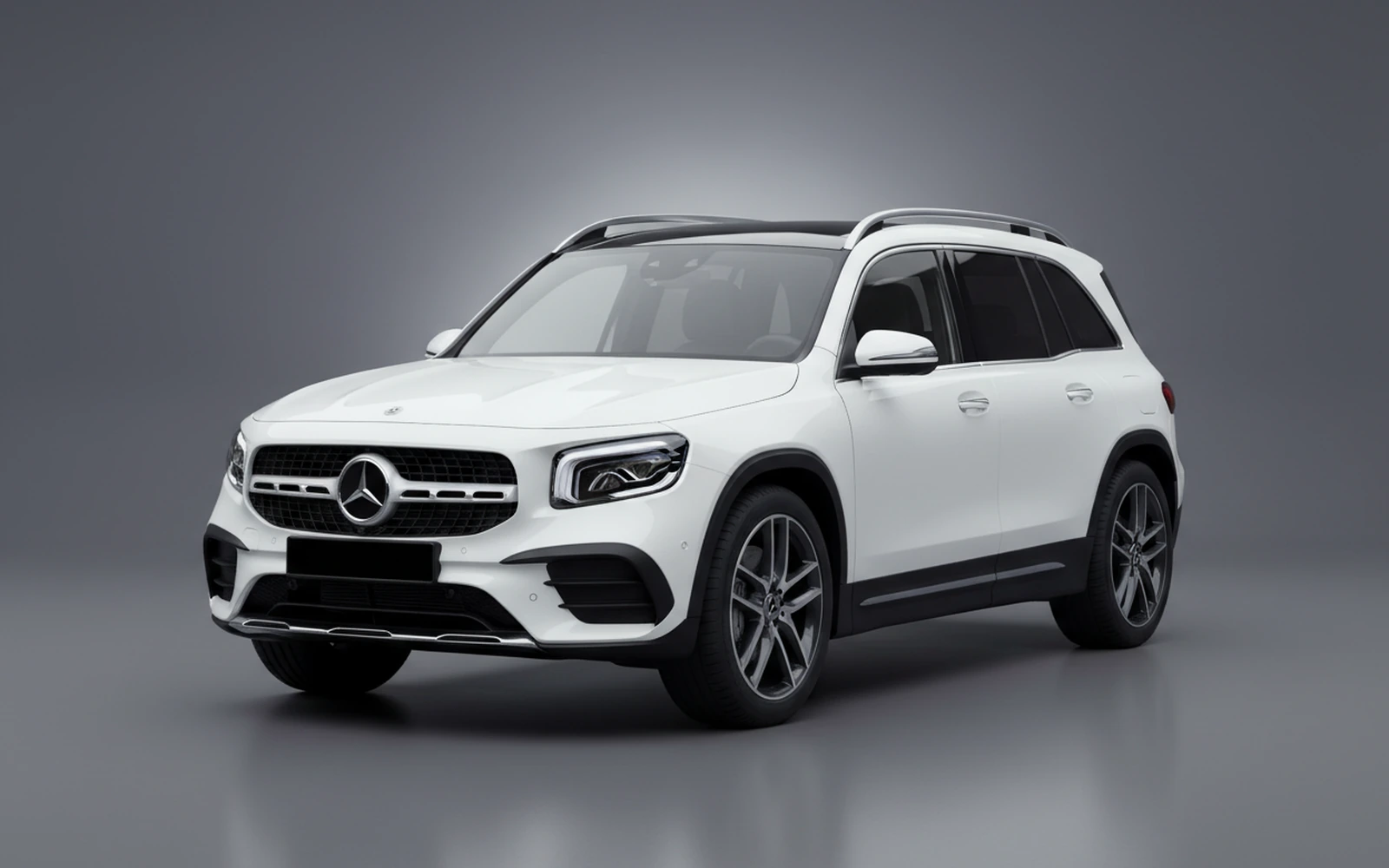Mercedes-Benz GLB35 AMG White 2022 for rent in Miami — exterior front view