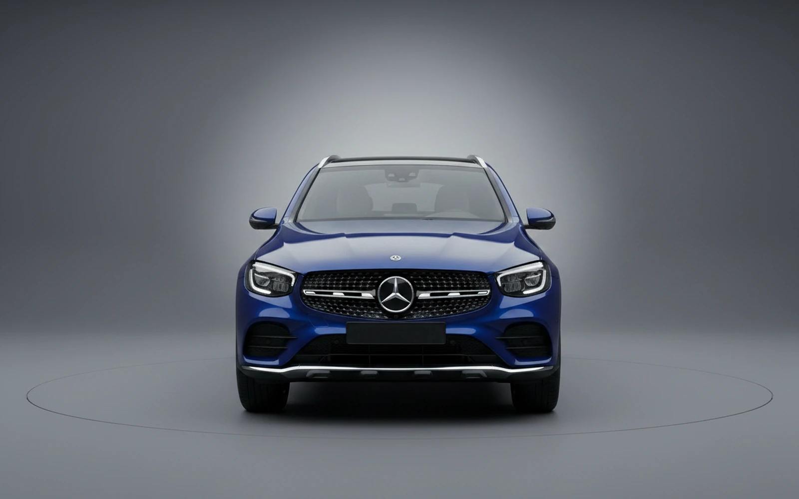 Mercedes-Benz GLC43 AMG Yellow Azul 2022 — exterior side view