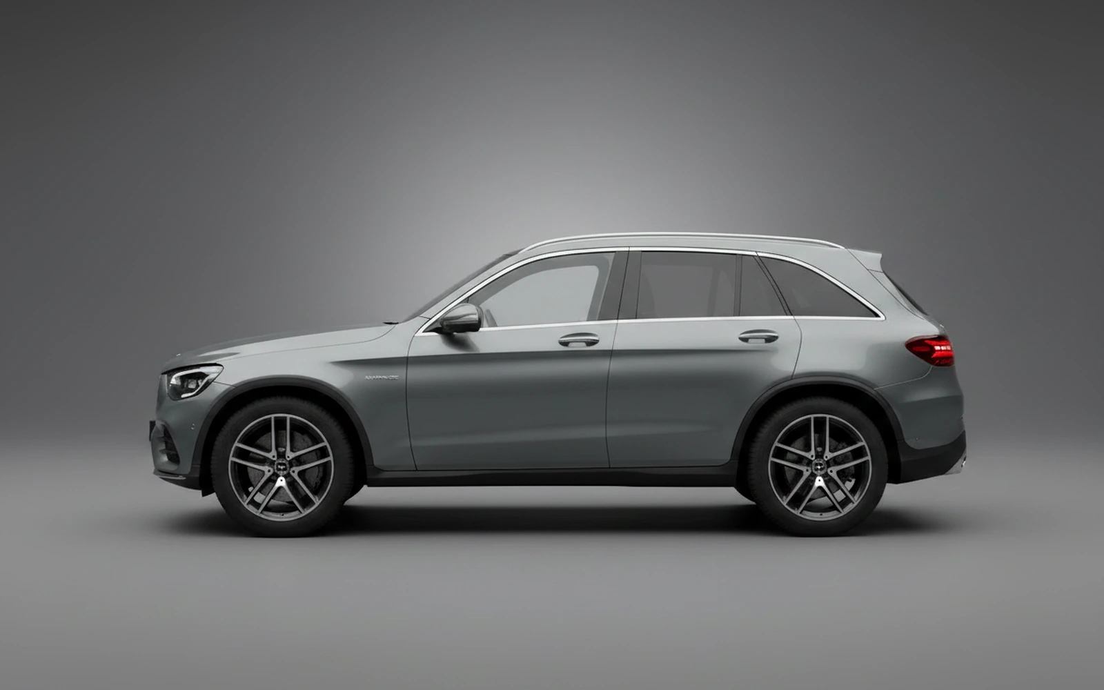 Mercedes-Benz Glc43 AMG Yellow Grey 2022 — exterior rear view