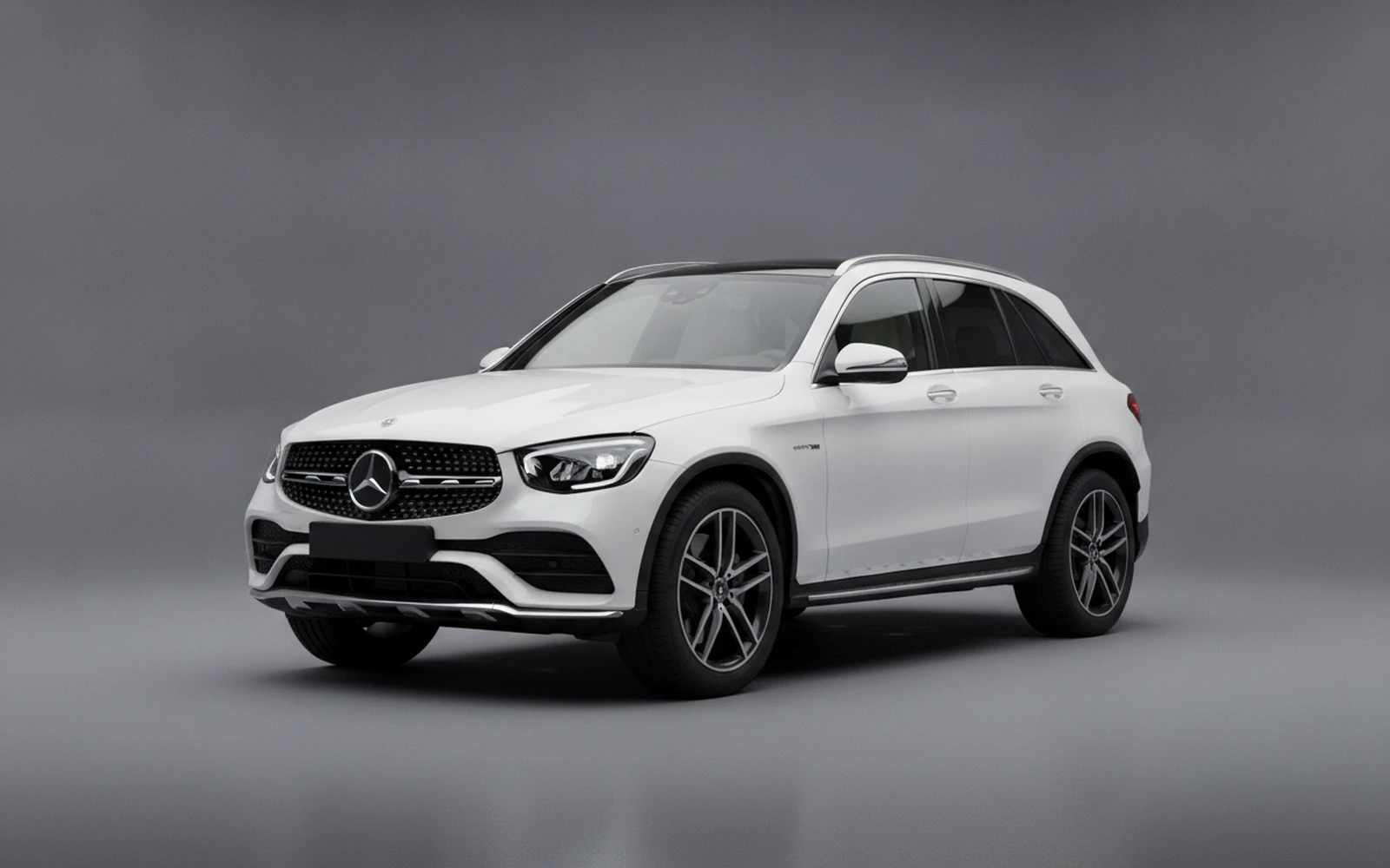 Mercedes-Benz GLC43 AMG Yellow Blanco 2022 for rent in Miami — exterior front view