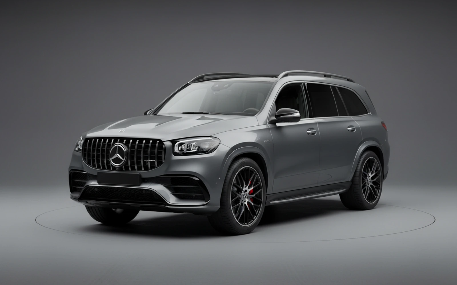 Mercedes-Benz GLS 63 AMG Gris 2022 for rent in Miami — exterior front view