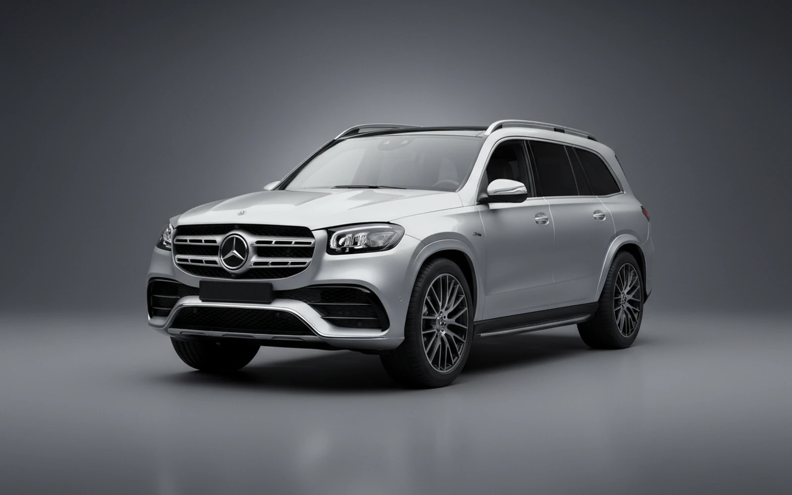 Mercedes-Benz GLS 63 AMG Plata 2022 for rent in Miami — exterior front view