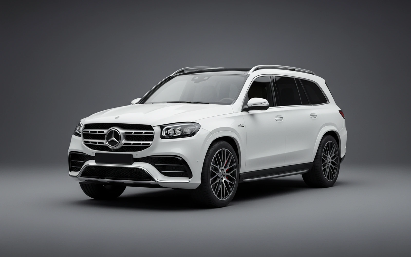 Mercedes-Benz GLS 63 AMG White 2022 for rent in Miami — exterior front view