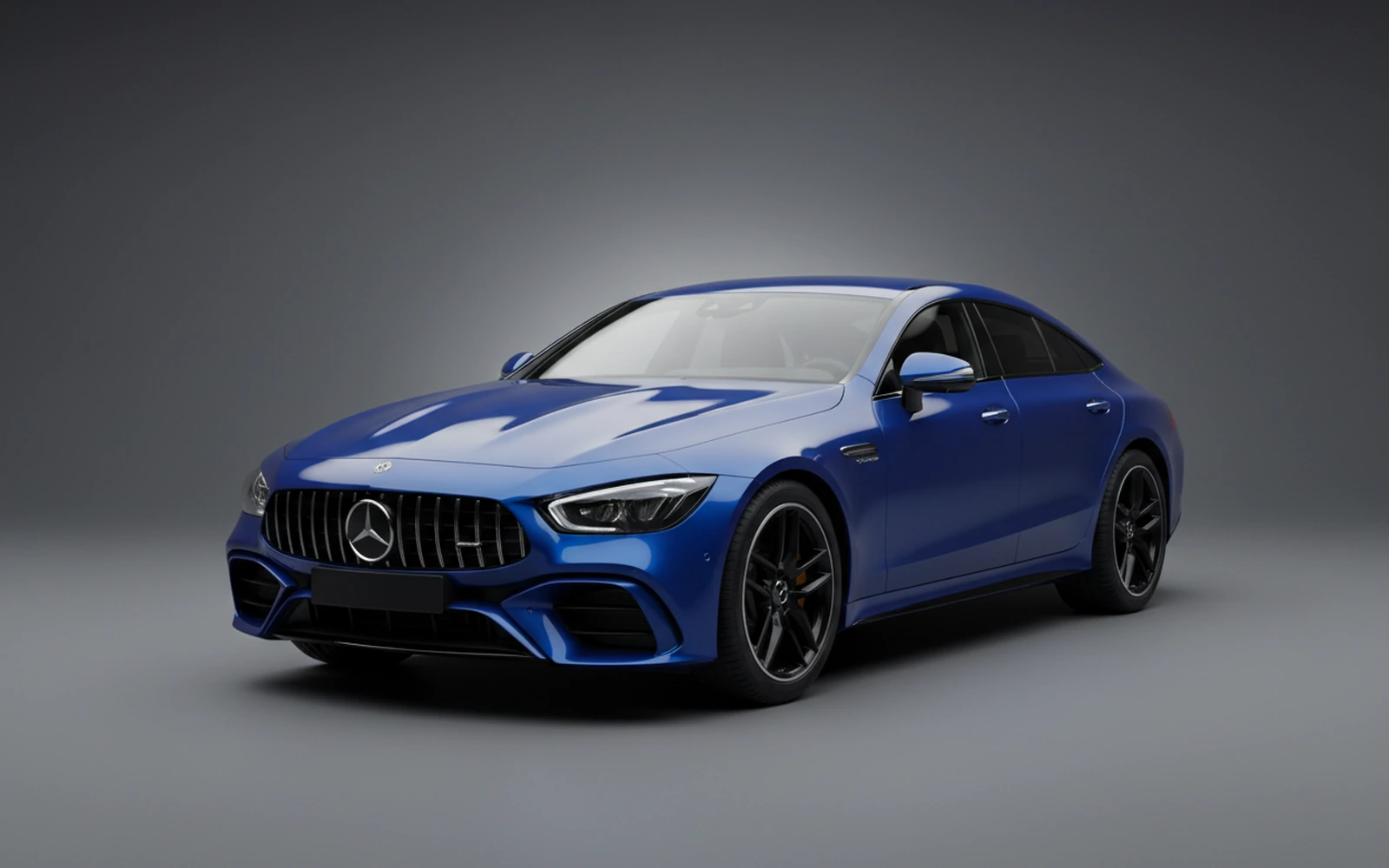 Mercedes-Benz GT43 AMG Blue 2023 for rent in Miami — exterior front view