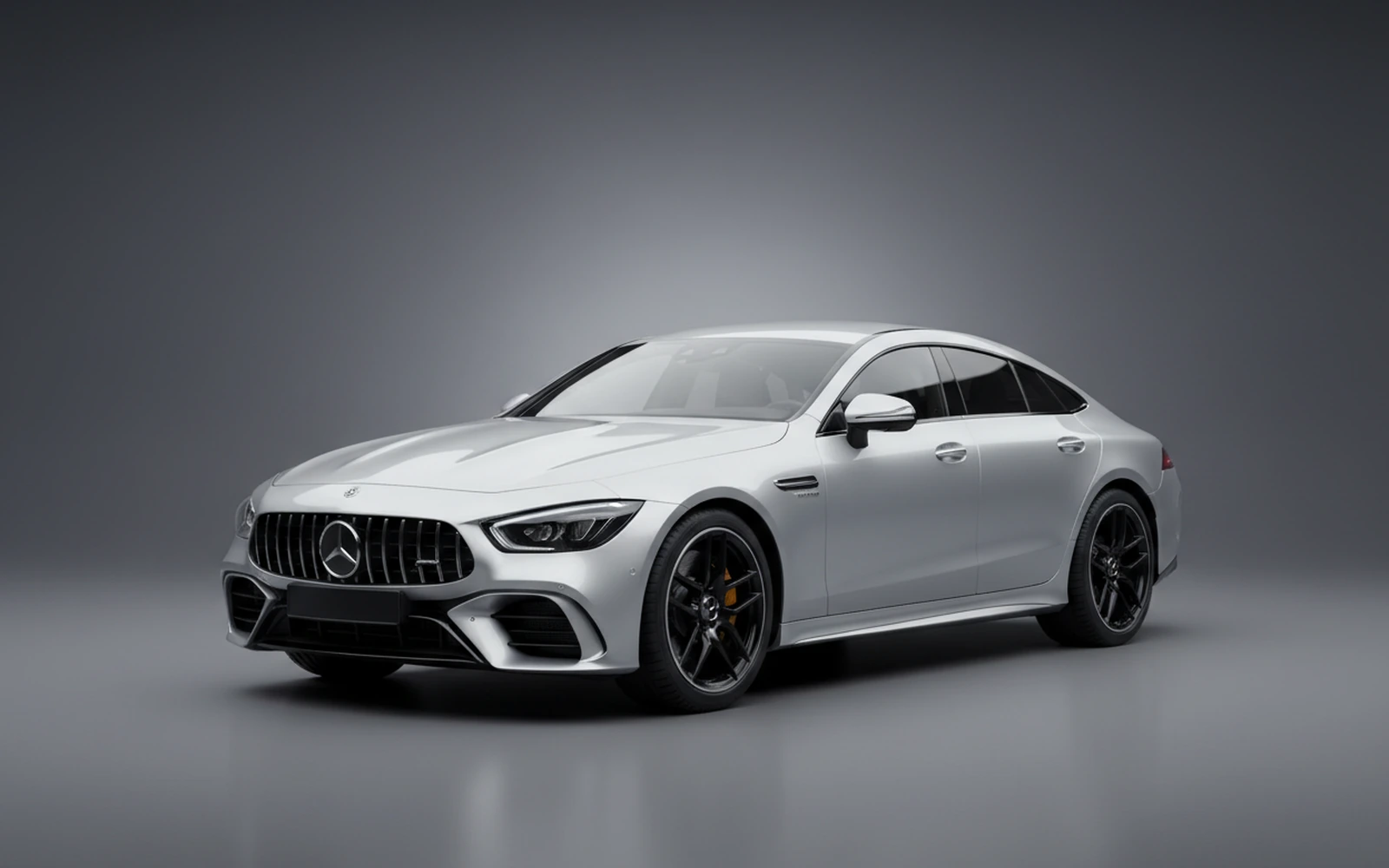 Mercedes-Benz GT43 AMG Silver 2023 for rent in Miami — exterior front view