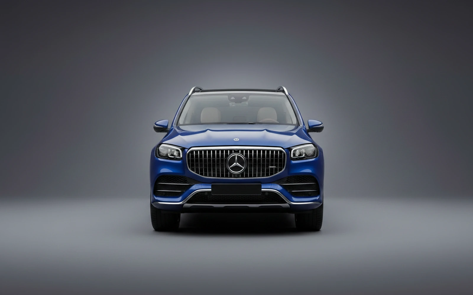 Mercedes-Benz Maybach GLS 600 Blue 2022 — exterior side view