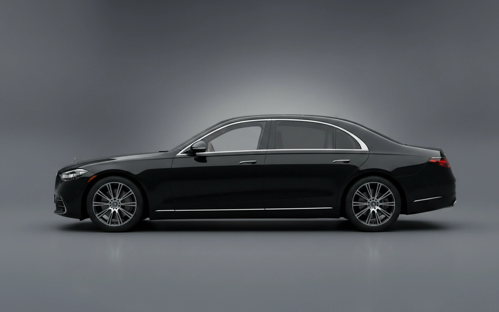 Mercedes-Benz S450l Black 2023 — exterior rear view