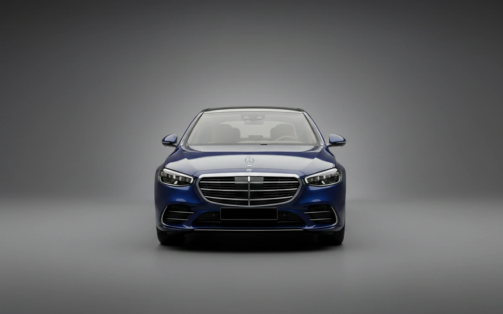 Mercedes-Benz S450L Blue 2023 — exterior side view