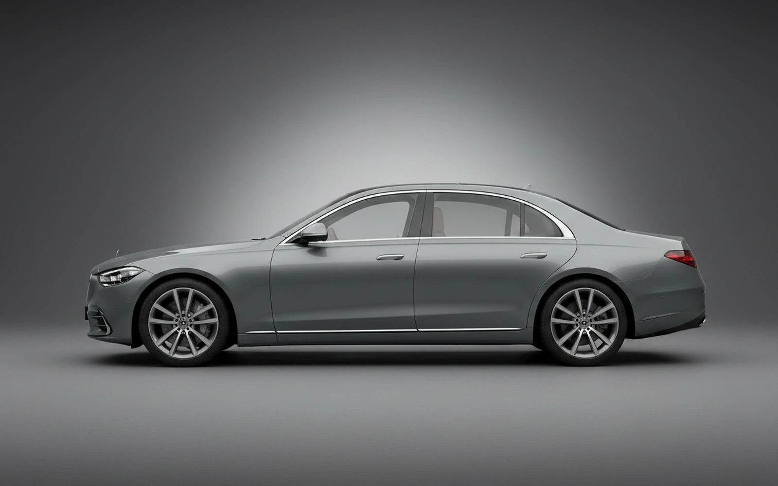 Mercedes-Benz S580 Gris 2021 — exterior rear view