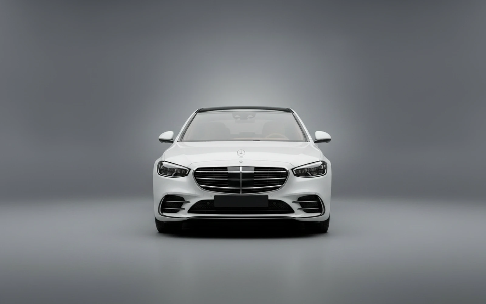 Mercedes-Benz S580 White 2021 — exterior side view