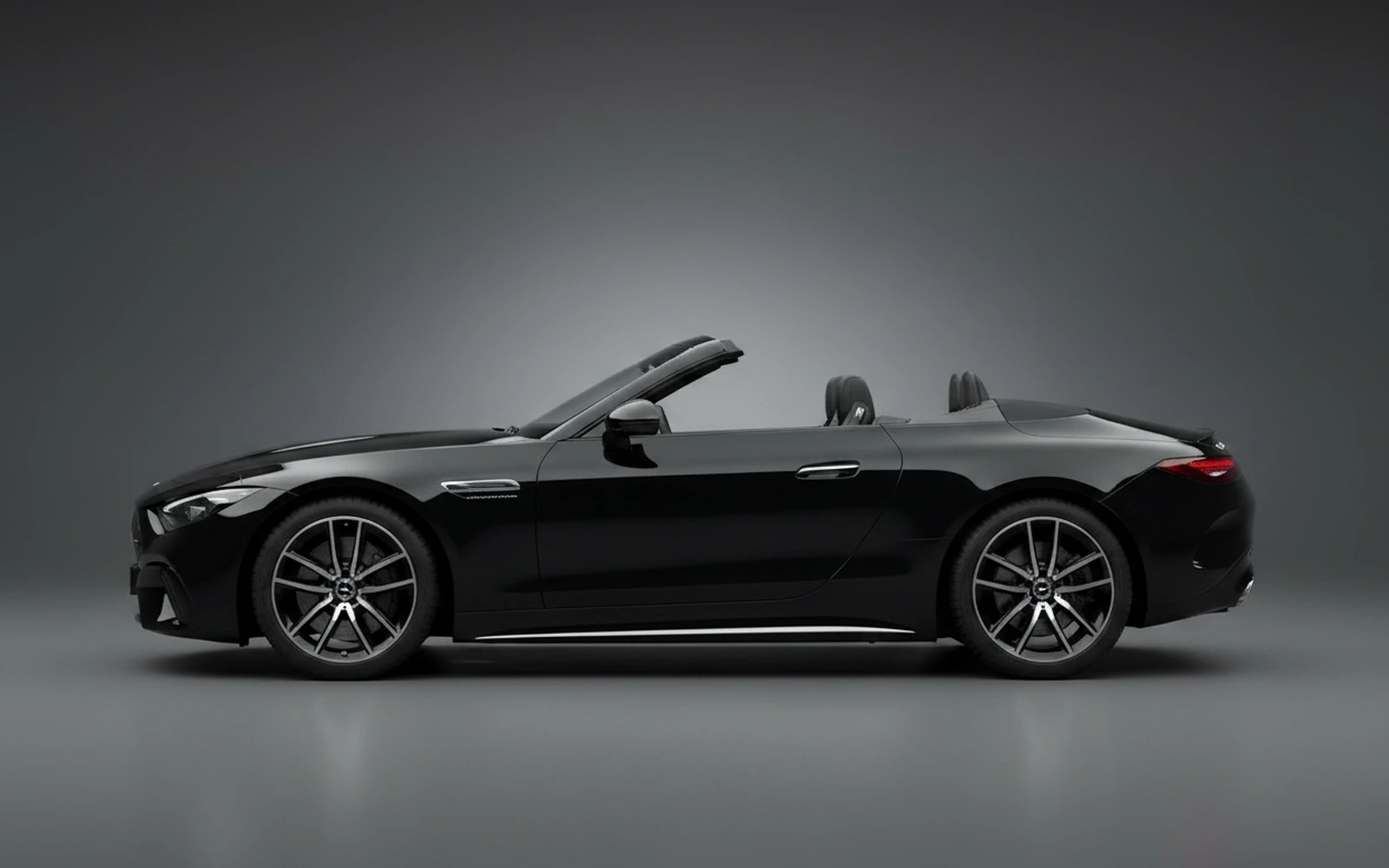 Mercedes-Benz SL43 Black 2022 — exterior rear view