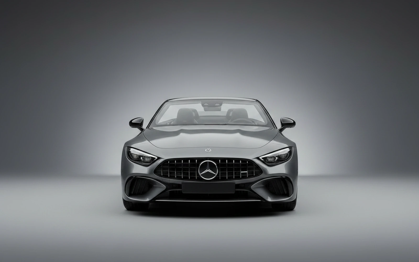 Mercedes-Benz SL43 Grey 2022 — exterior side view