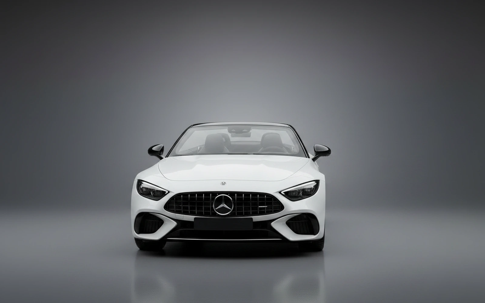 Mercedes-Benz SL43 White 2022 — exterior side view