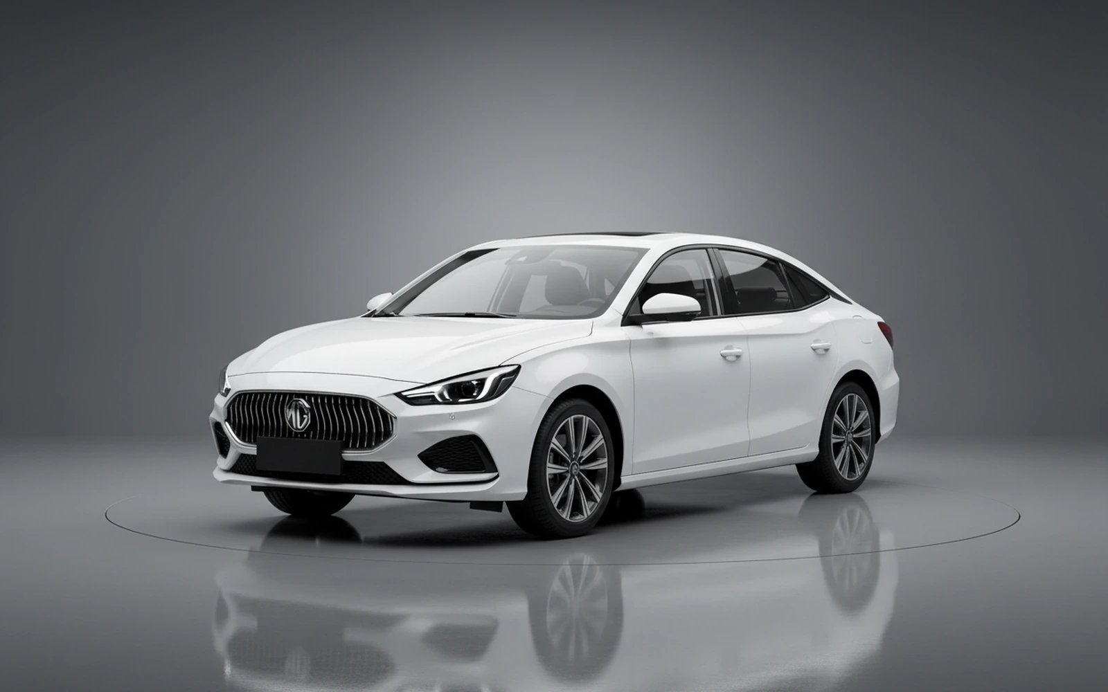 Mg GT White 2025 for rent in Miami — exterior front view