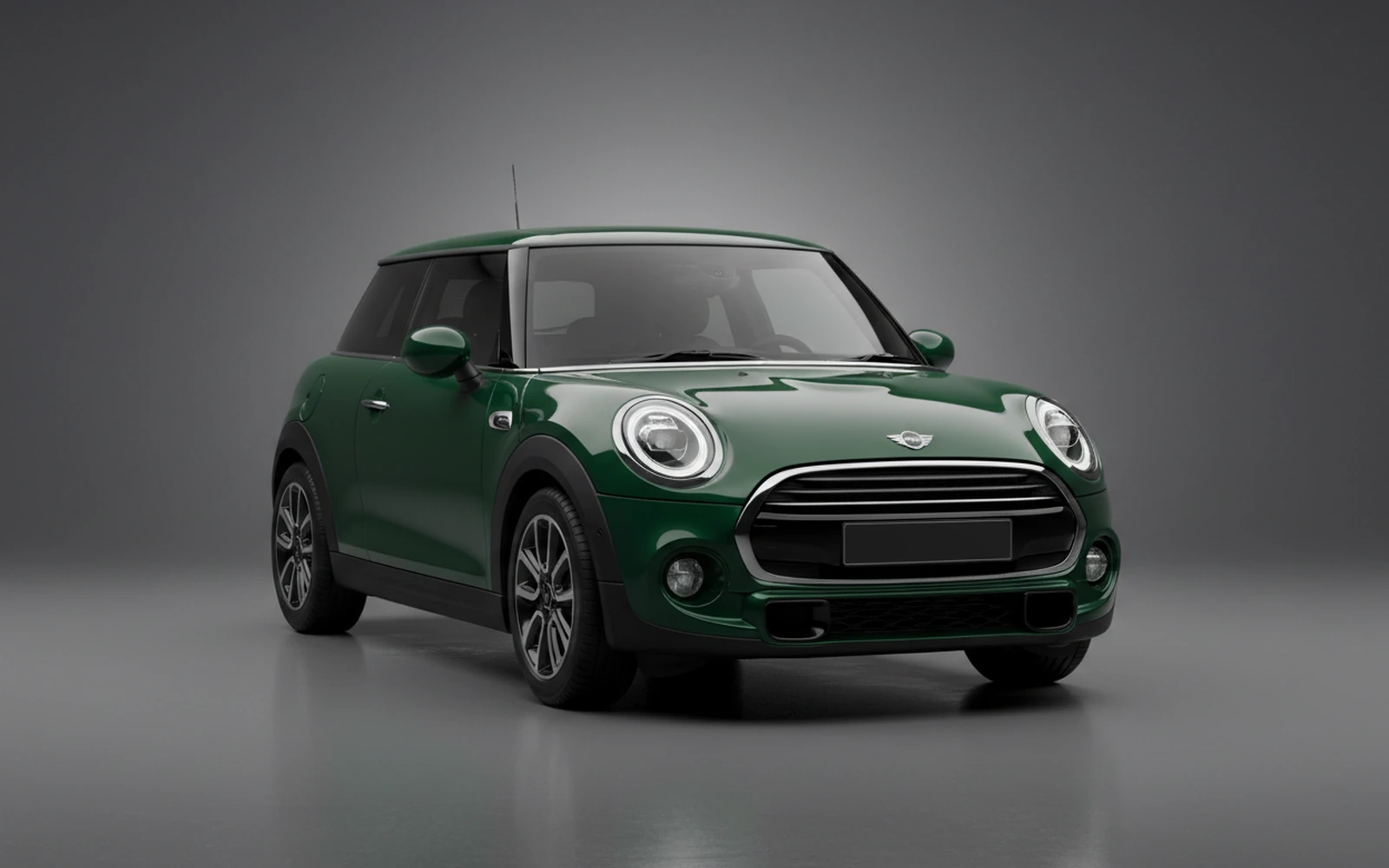 Mini Cooper Green 2024 for rent in Miami — exterior photo
