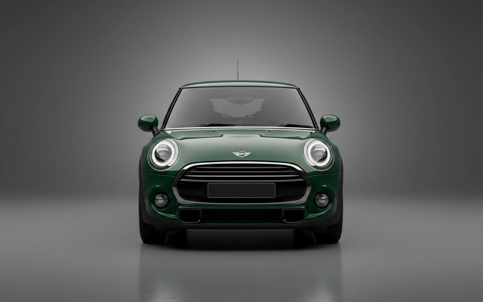 Mini Cooper Green 2024 — exterior side view