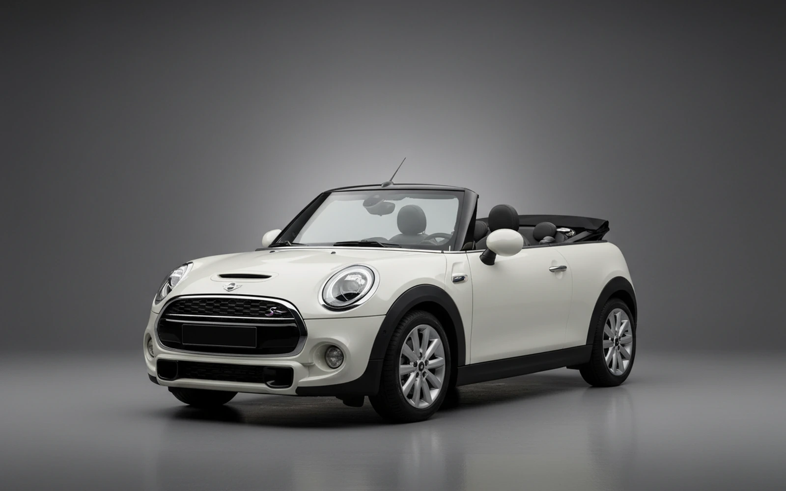 Mini Cooper S Convertible White 2022 for rent in Miami — exterior photo