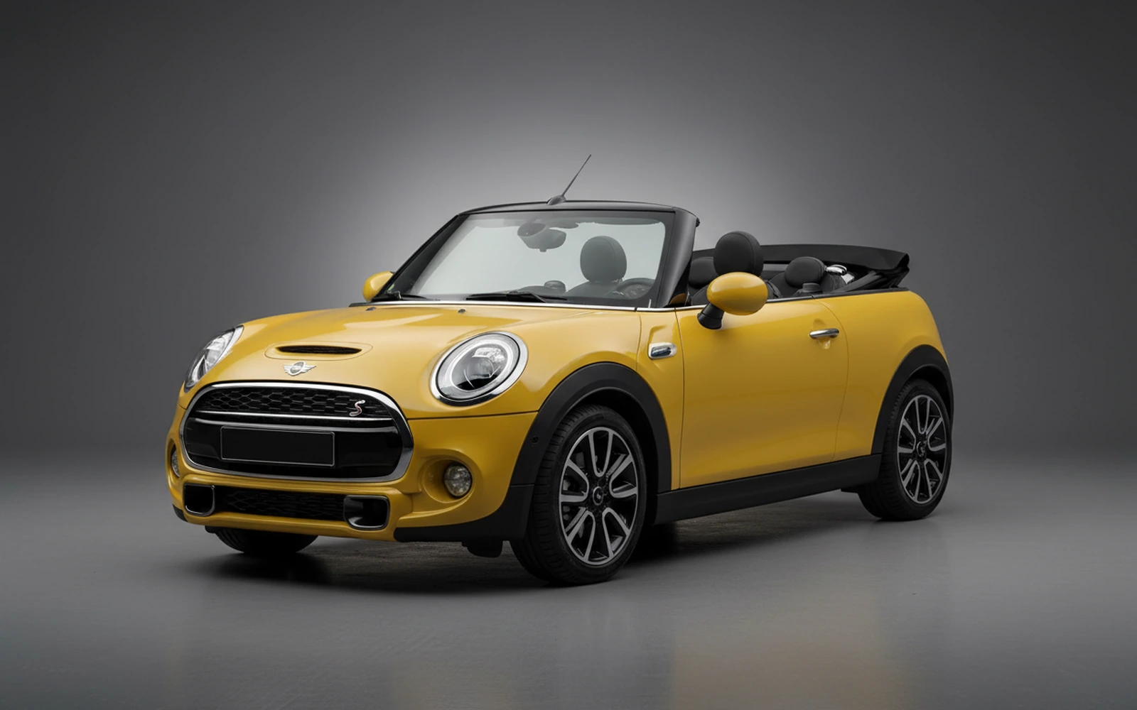 Mini Cooper Convertible Yellow 2023 for rent in Miami — exterior photo