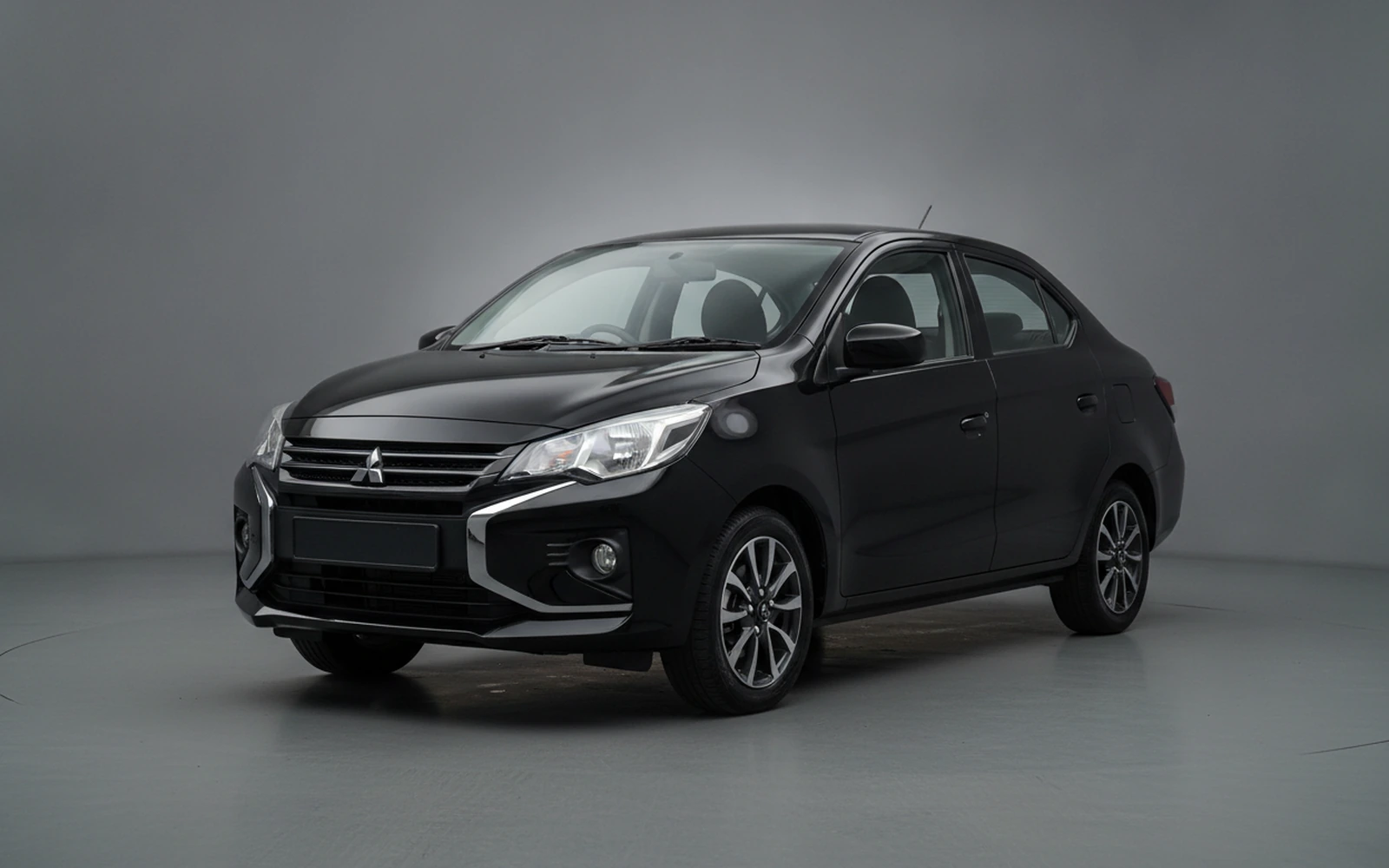 Mitsubishi Attrage Black 2026 for rent in Miami — exterior photo