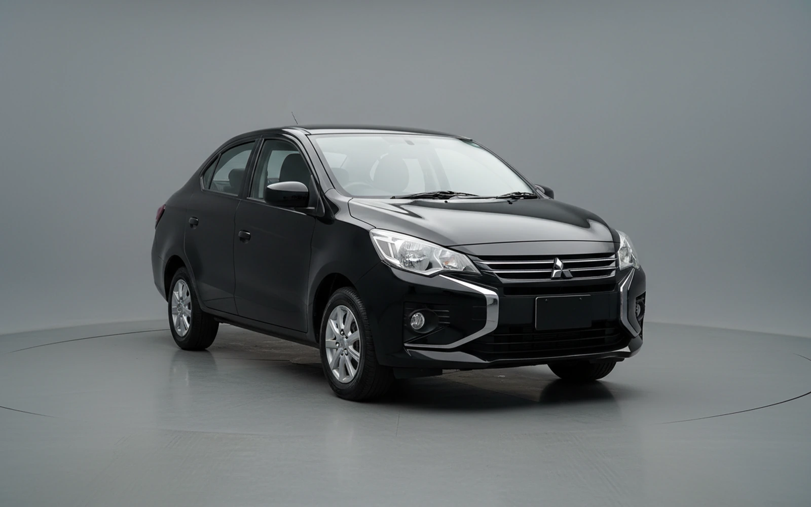Mitsubishi Attrage Black 2026 for rent in Miami — exterior photo