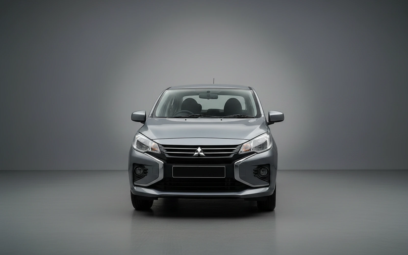 Mitsubishi Attrage Grey 2026 — exterior side view