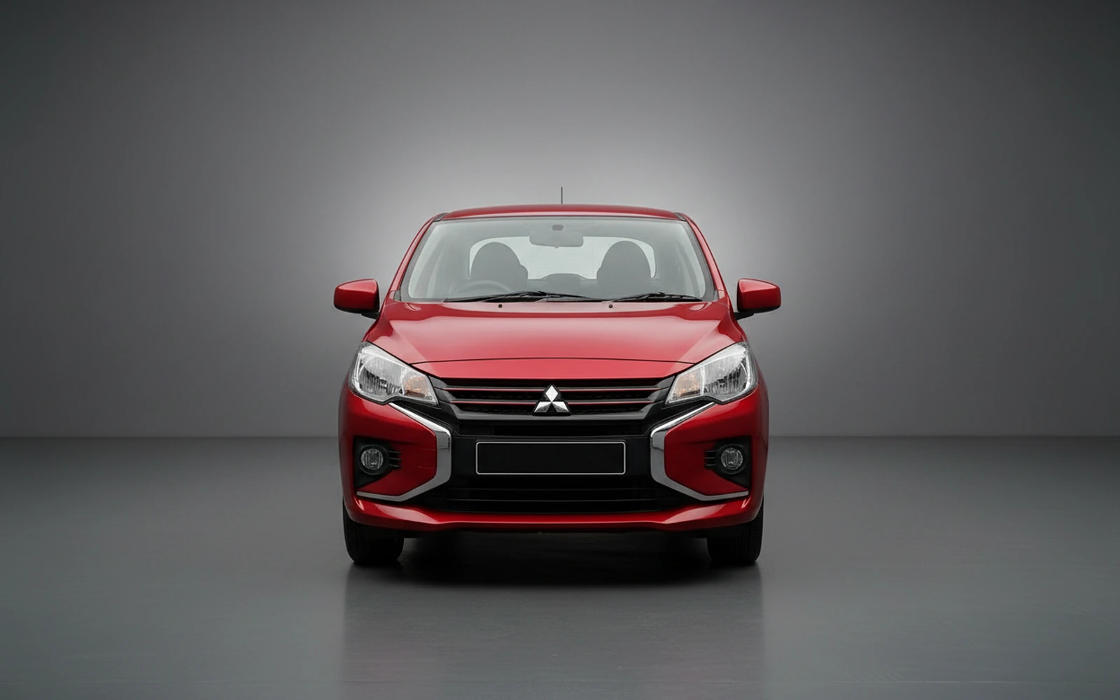 Mitsubishi Attrage Red 2026 — exterior side view