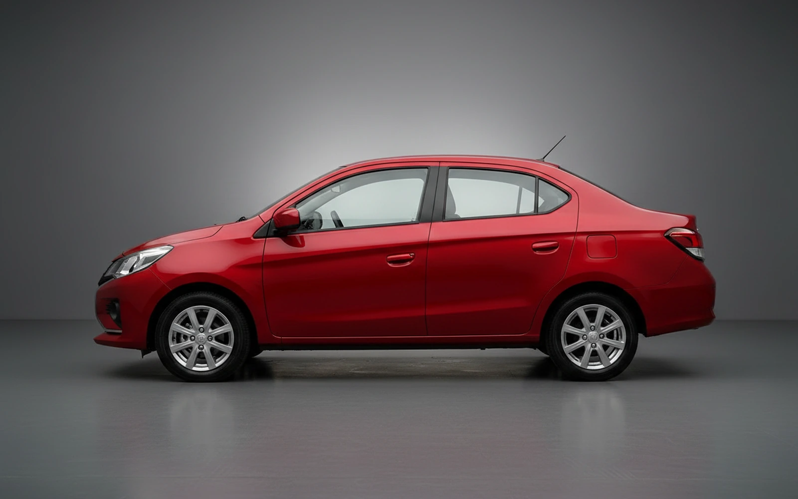 Mitsubishi Attrage Red 2026 — exterior rear view