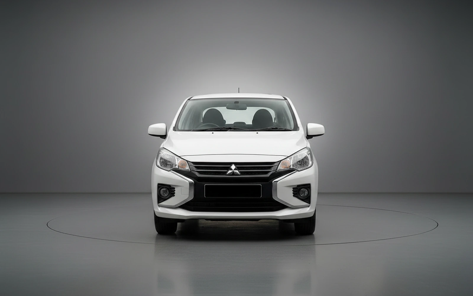 Mitsubishi Attrage White 2026 — exterior side view