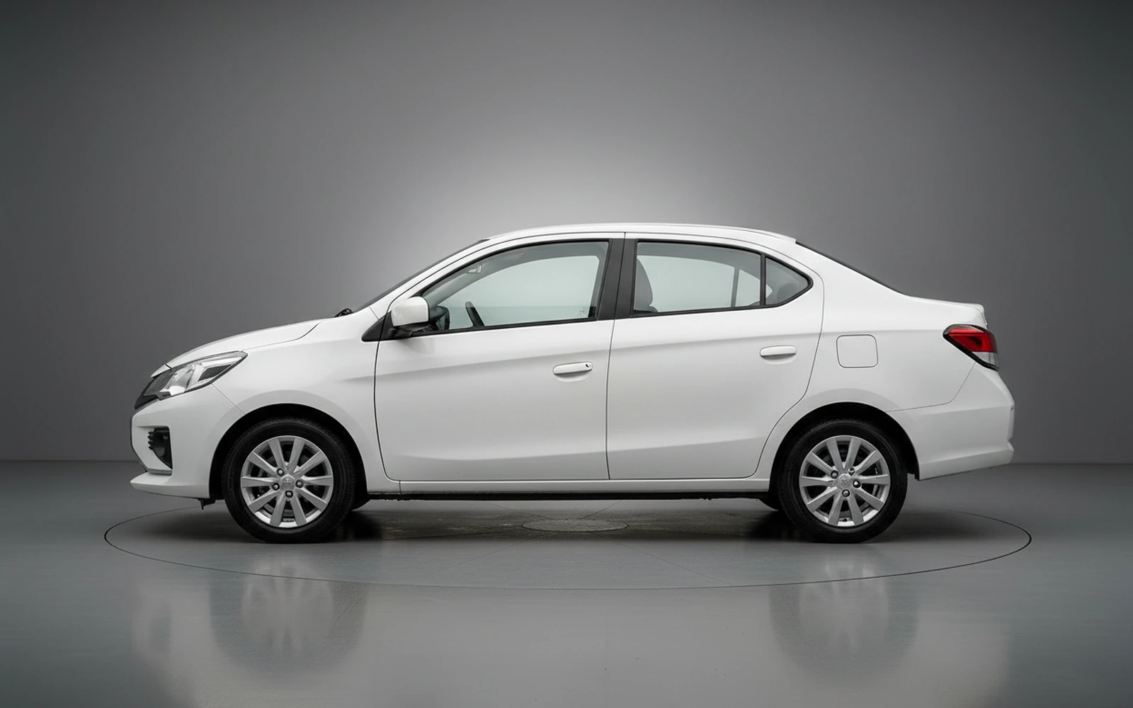 Mitsubishi Attrage White 2026 — exterior rear view
