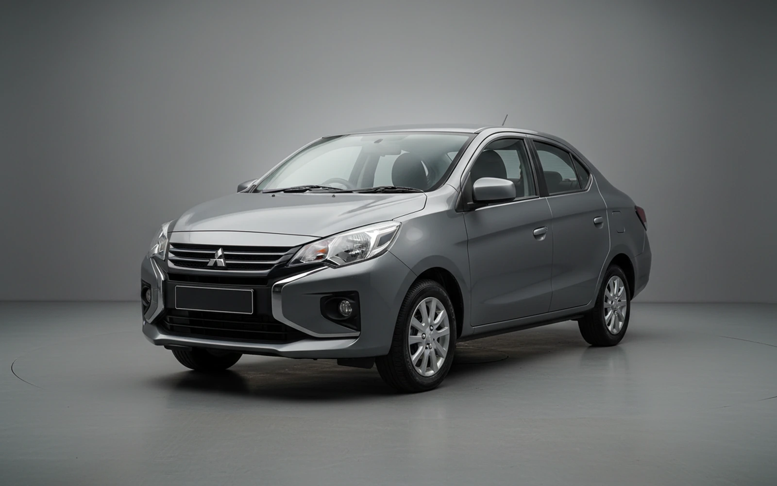 Mitsubishi Mitsubishi Attrage Grey 2025 for rent in Miami — exterior photo