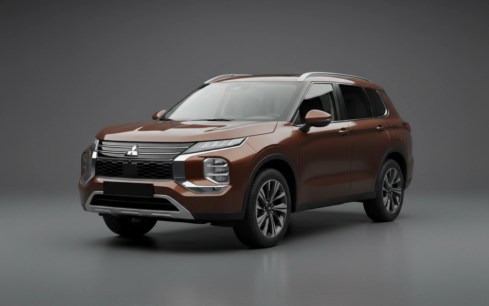 Mitsubishi Outlander 7-Seater Brown 2024 for rent in Miami — exterior photo
