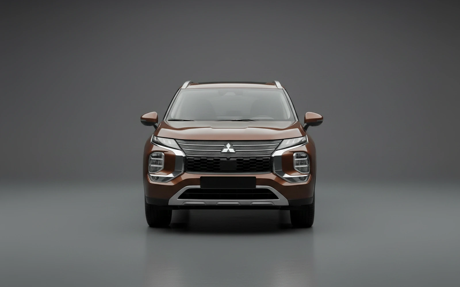 Mitsubishi Outlander 7-Seater Brown 2024 — exterior side view