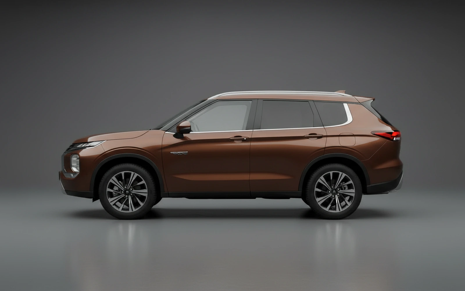 Mitsubishi Outlander 7-Seater Brown 2024 — exterior rear view