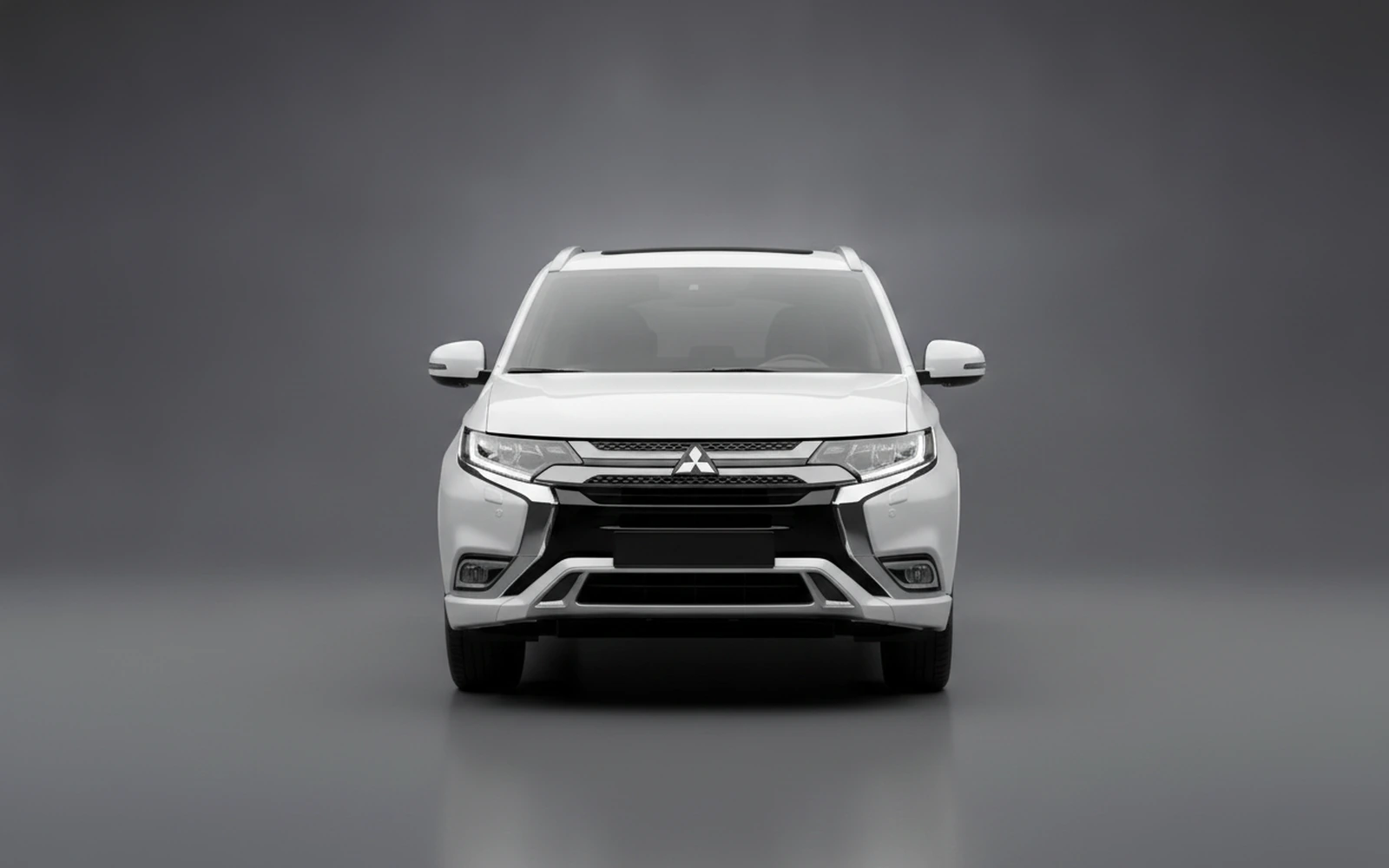 Mitsubishi Outlander White 2026 — exterior side view