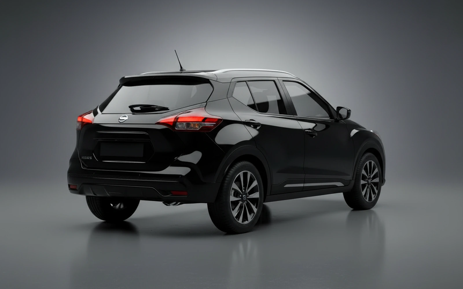 Nissan Kicks Black 2025 — interior dashboard