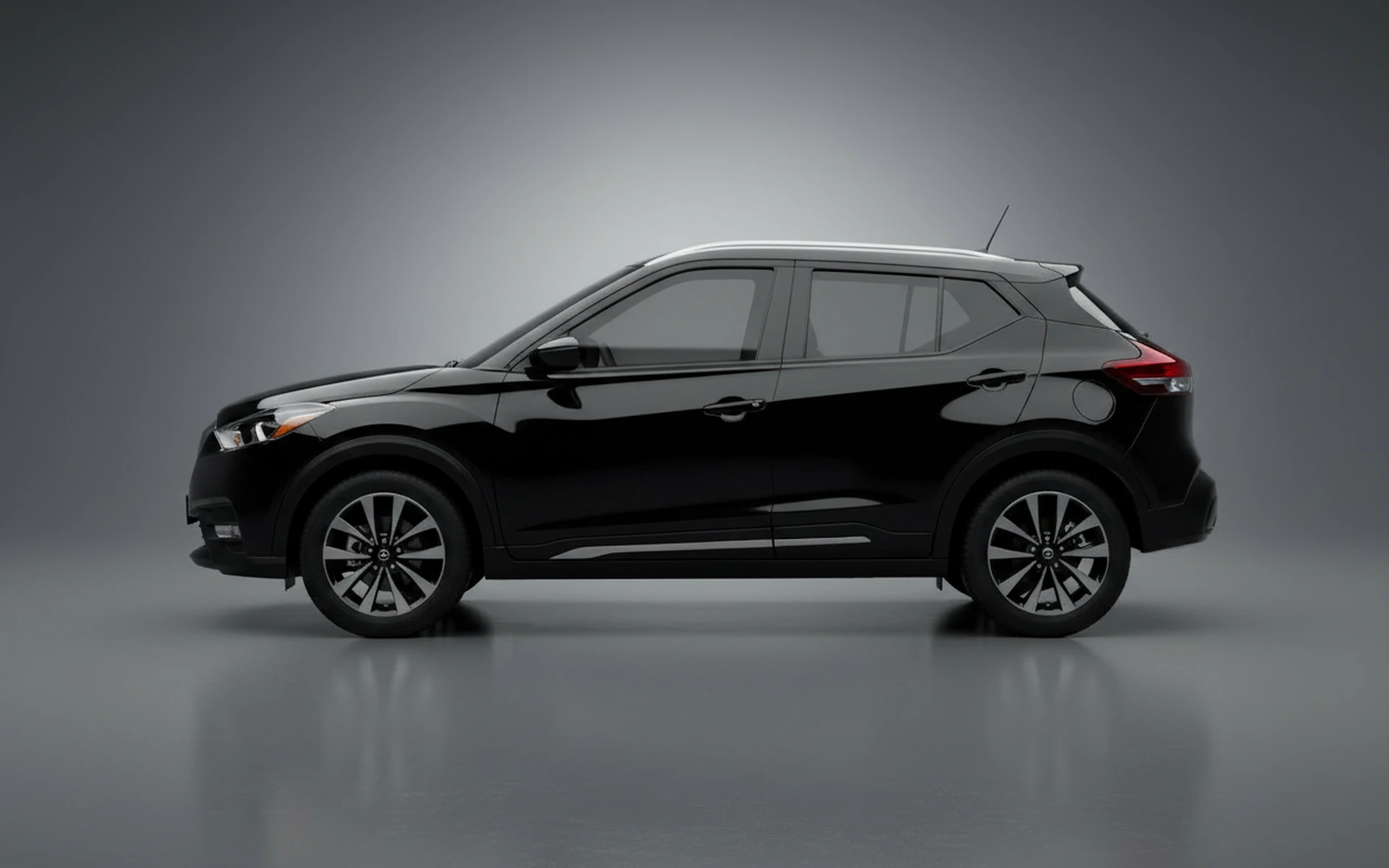 Nissan Kicks Black 2025 — exterior rear view