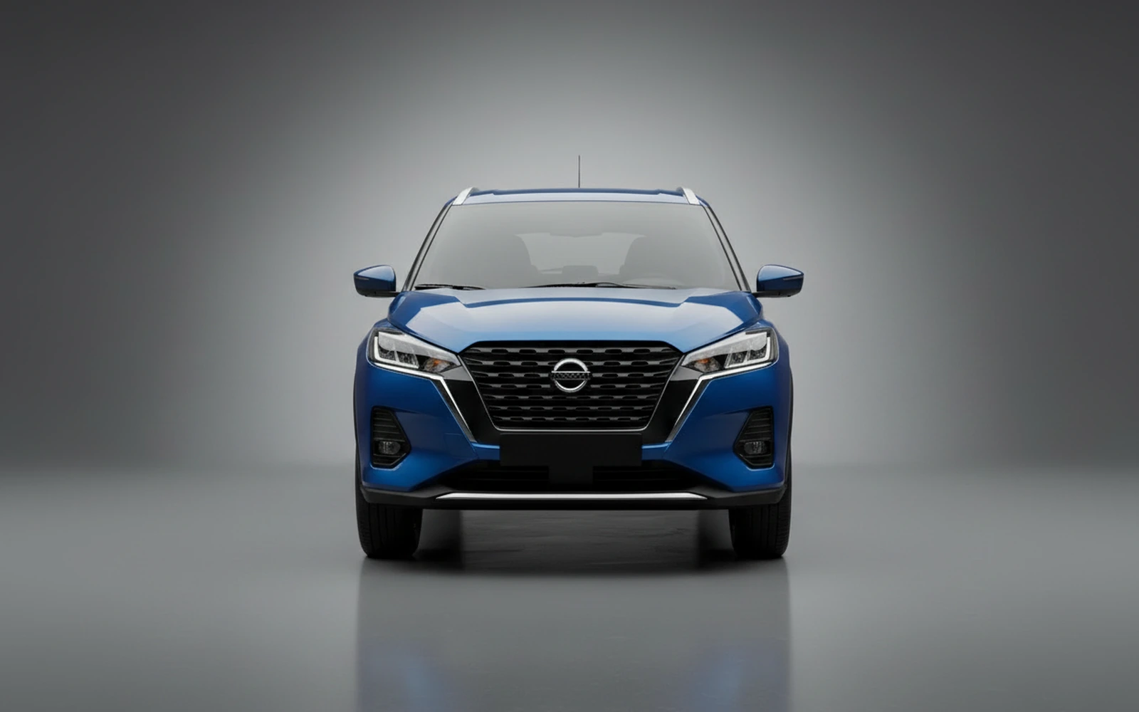Nissan Kicks Blue 2025 — exterior side view