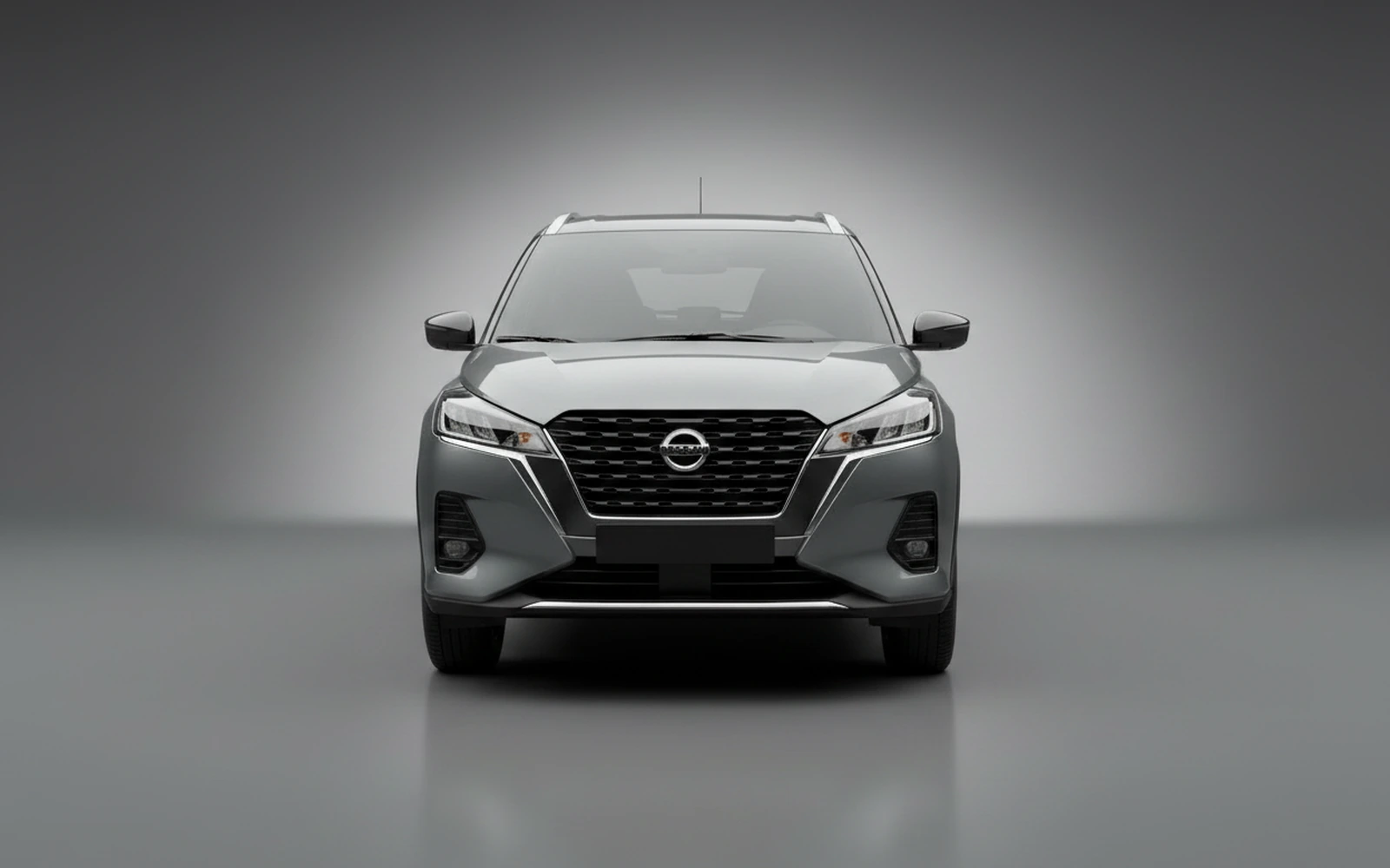 Nissan Kicks Grey 2025 — exterior side view