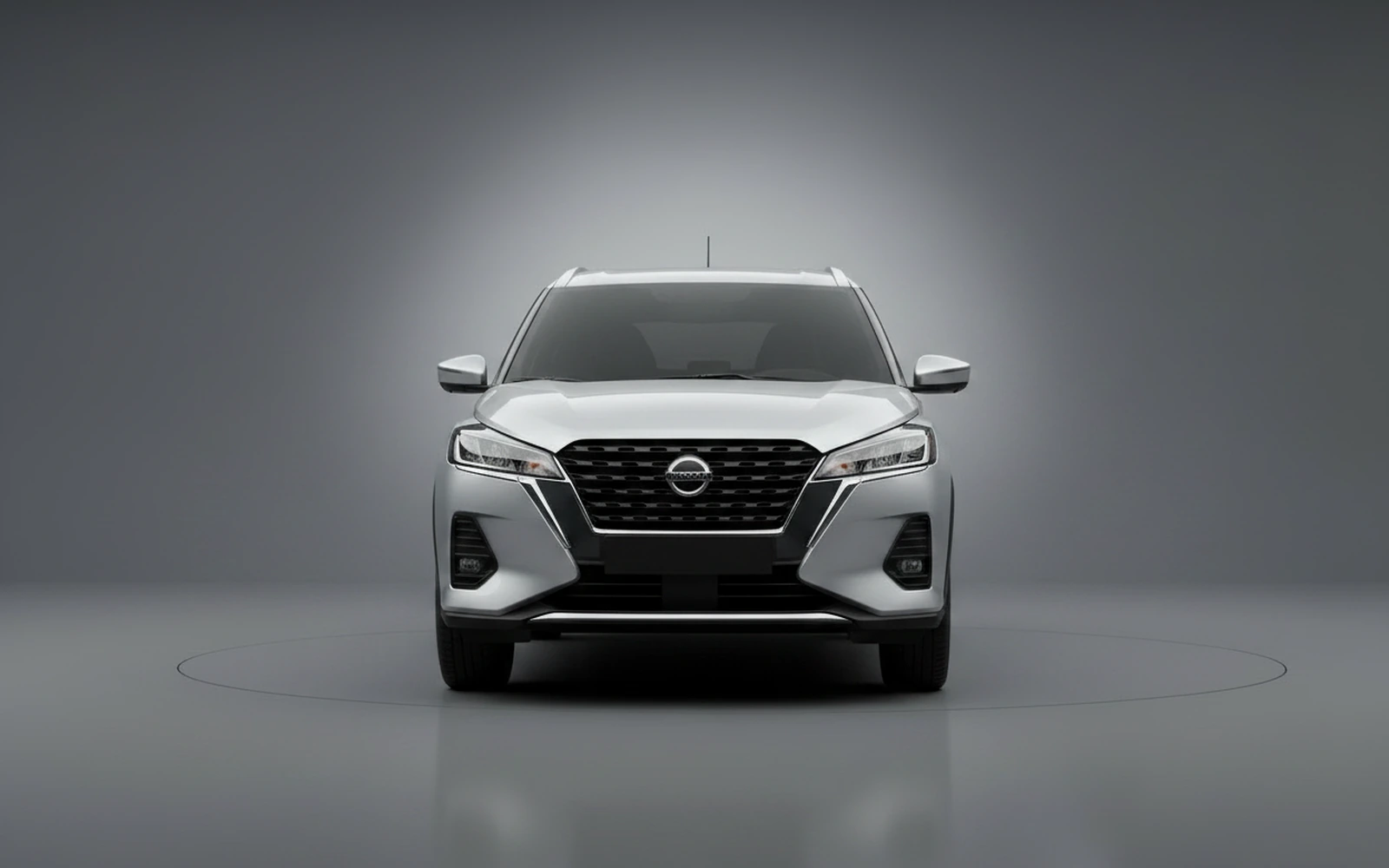 Nissan Kicks Silver 2025 — exterior side view