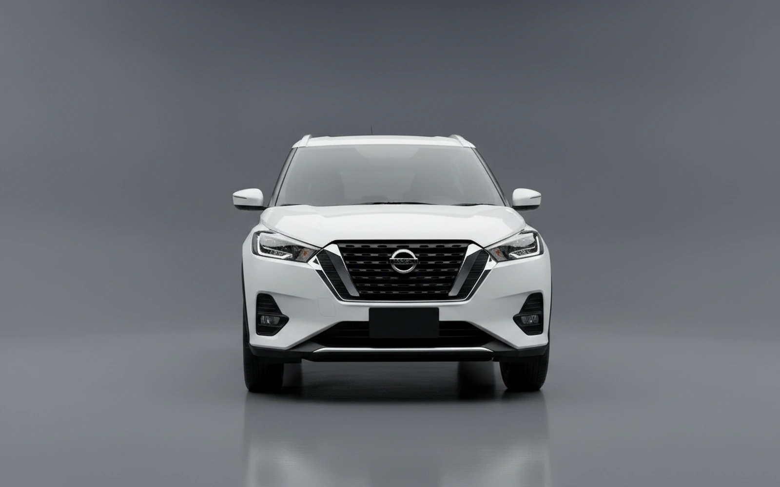 Nissan Kicks White 2025 — exterior side view