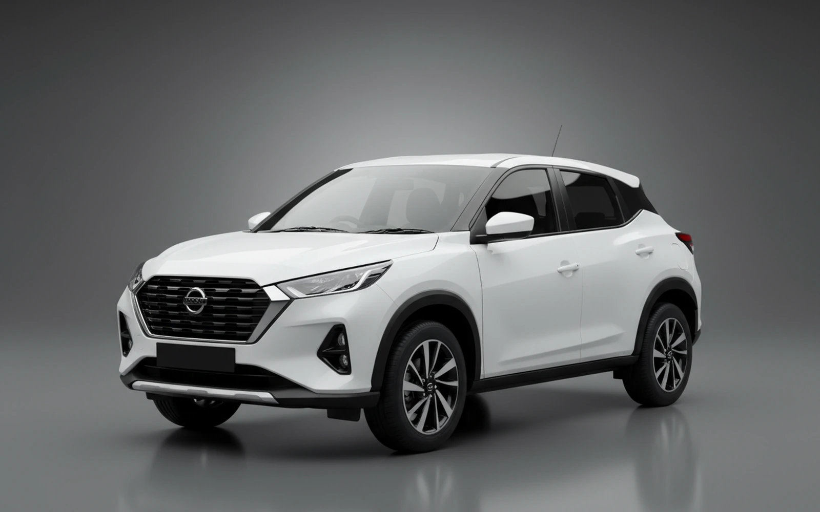 Nissan Magnite White 2025 for rent in Miami — exterior photo